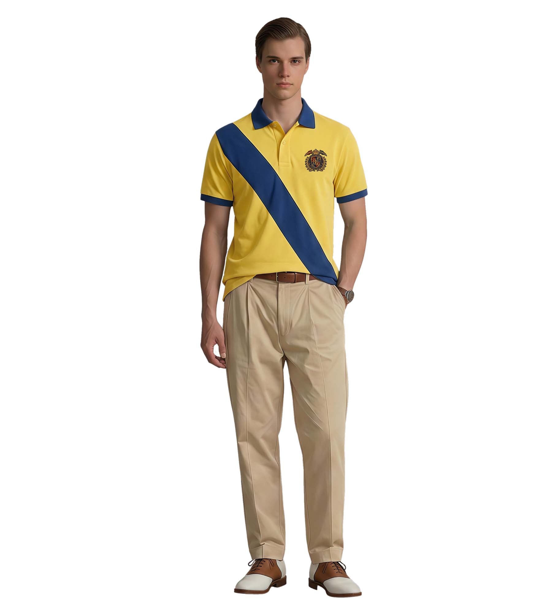 The Riviera Sash Crest Polo