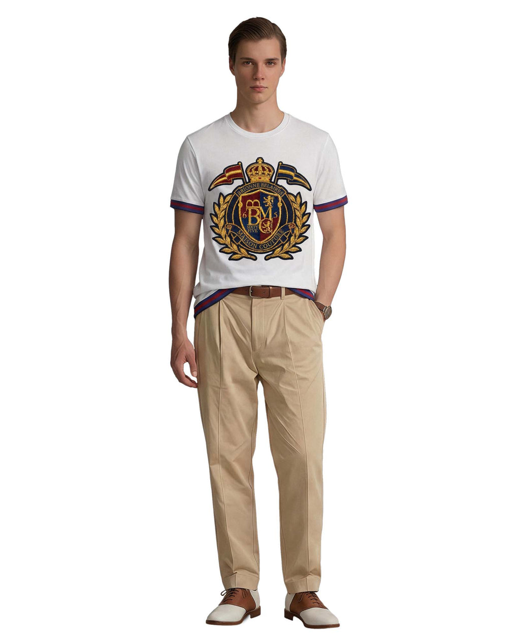 The Sovereign Crest Knit Tee