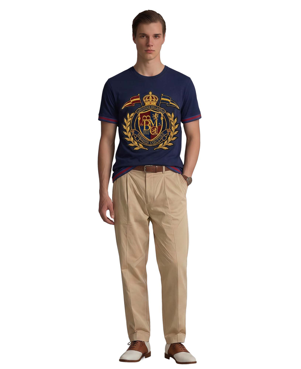 The Sovereign Crest Knit Tee