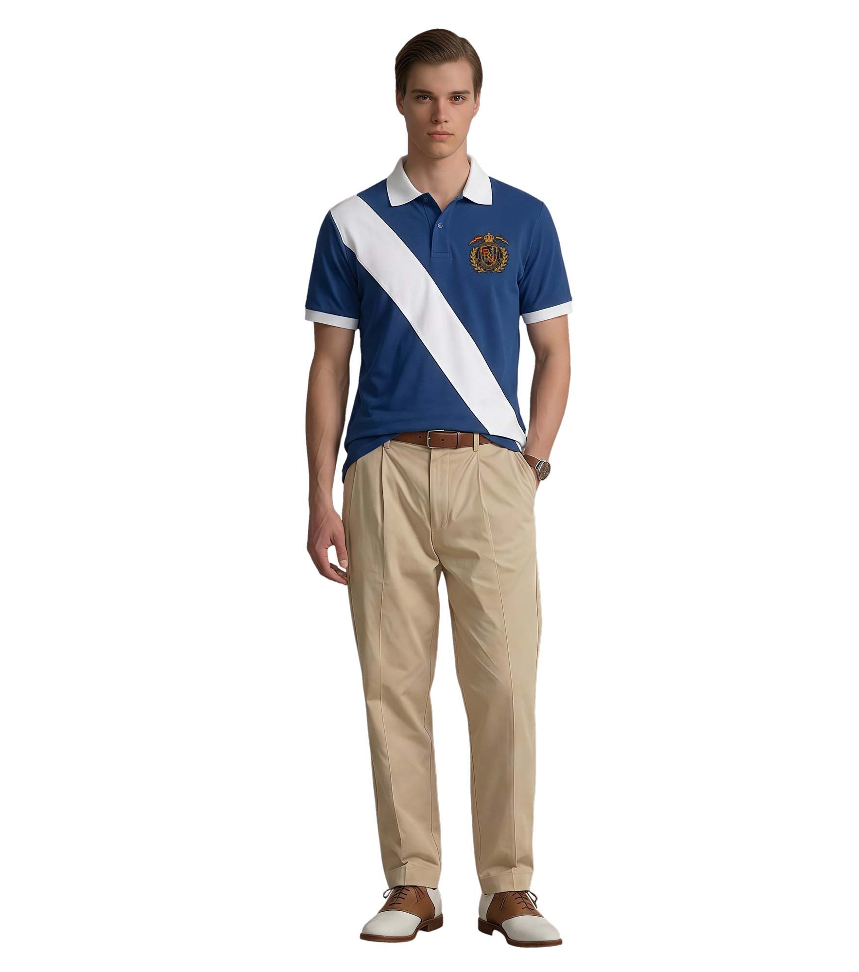 The Riviera Sash Crest Polo